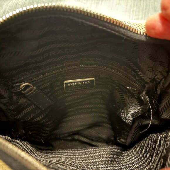 PRADA Canapa Linen Sport Messenger Bag - Picture 7 of 8
